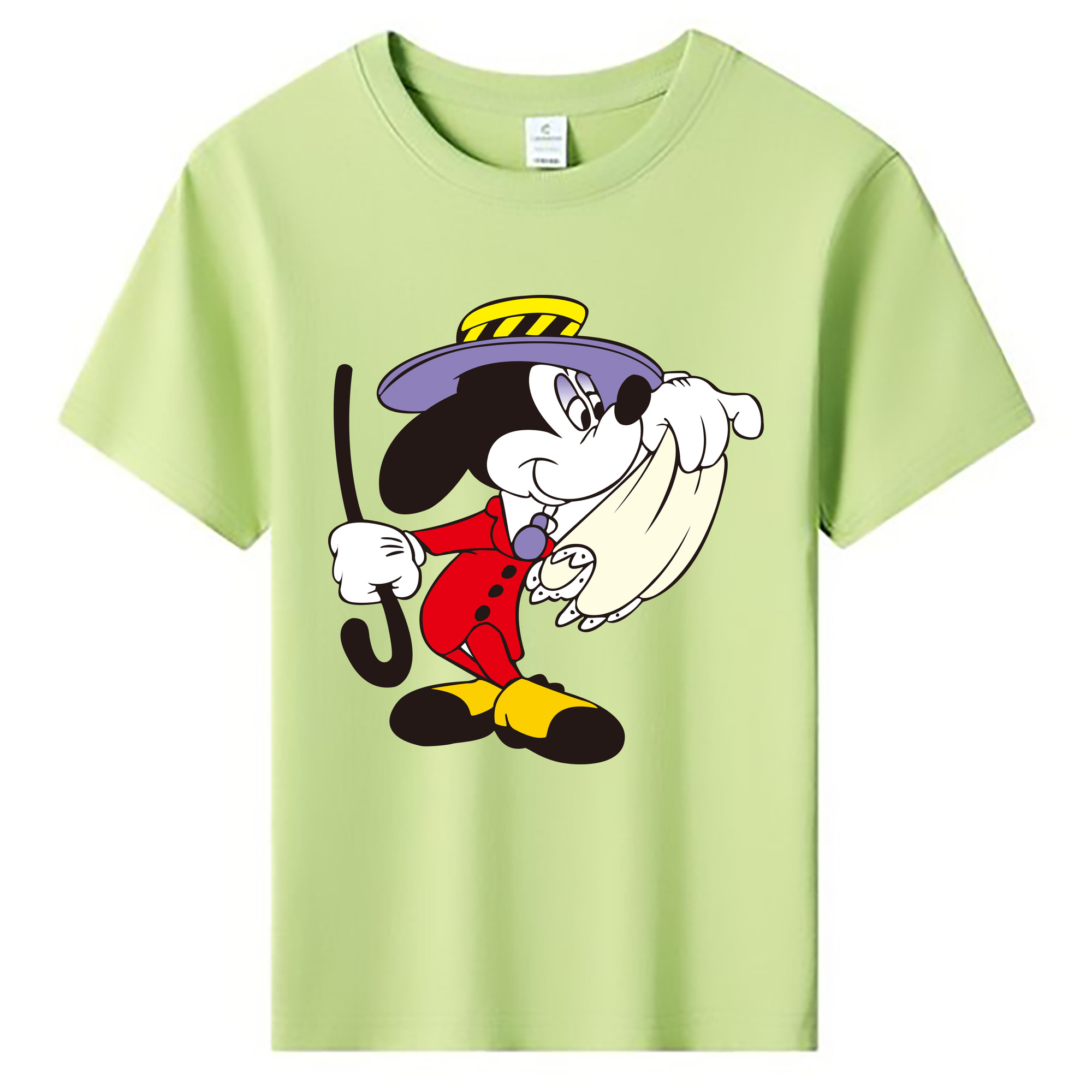 ミッキーマウス Mickey Mouse 綿100％キッズTシャツ（フロントプリント）